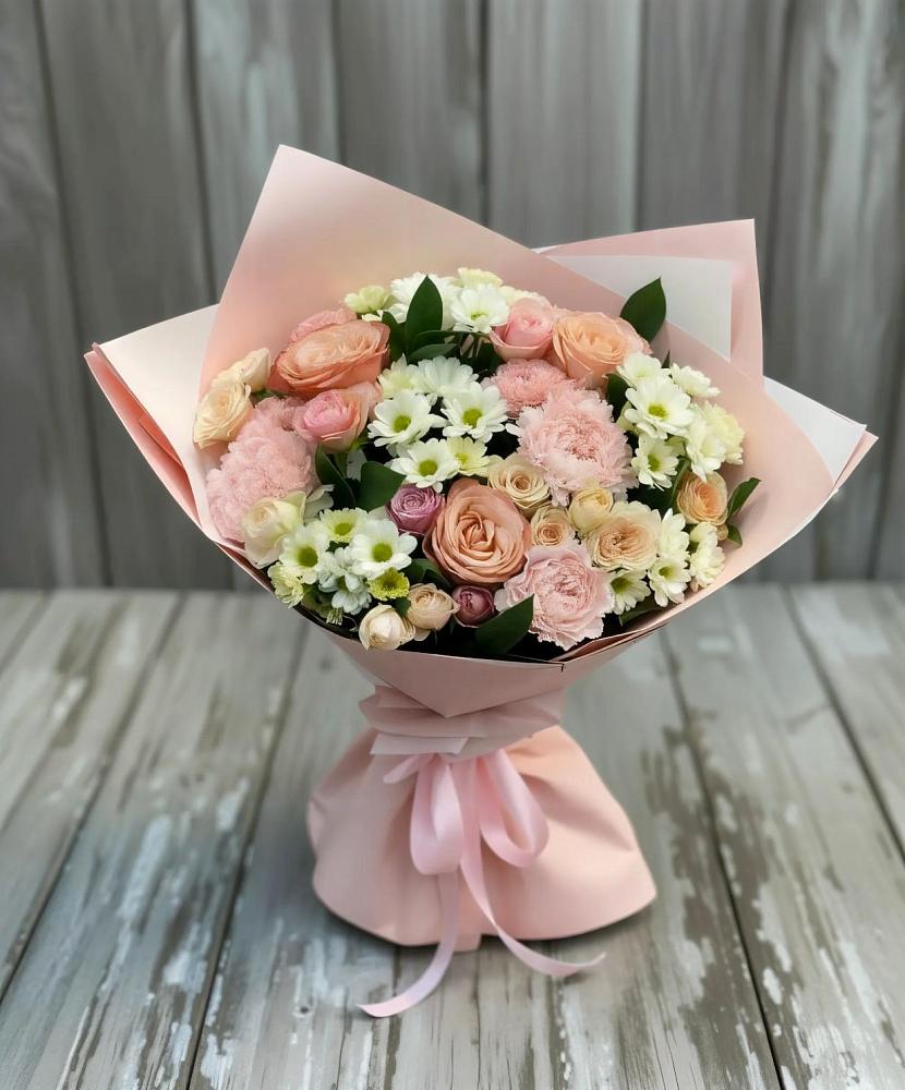 Букет цветов из: Гвоздики, Розы и Хризантемы в Варгаши