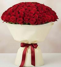 Букет 101 Красная роза Милано в Варгаши