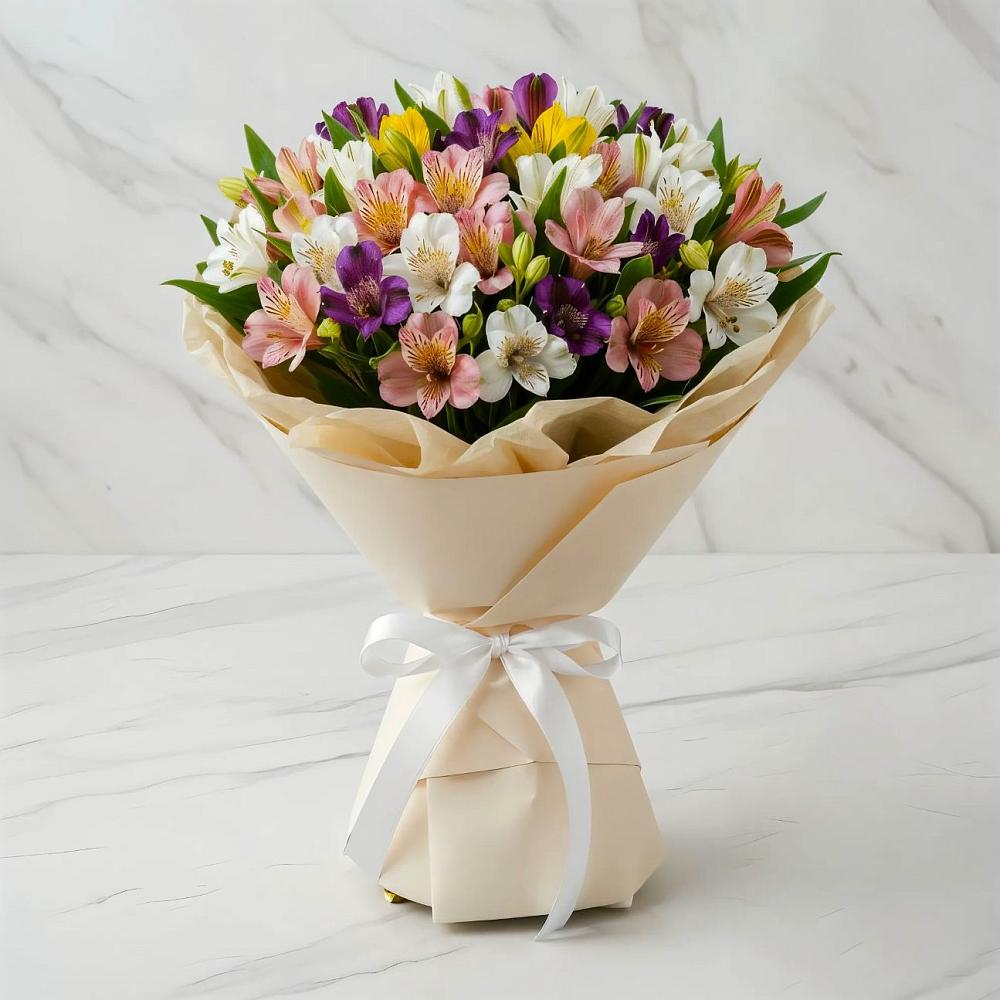 Букет цветов из: Альстромерии в Варгаши