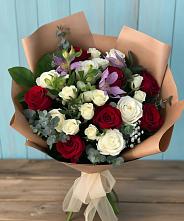 Букет цветов из:  Розы и Альстромерии в Варгаши