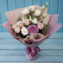 Букет цветов из:  Розы и Лизиантусы #REPLACE_PRED# Варгаши