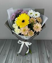 Букет цветов из:  Розы, Герберы и Хризантемы в Варгаши
