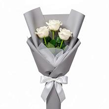 Букет 3 белые розы #REPLACE_PRED# Варгаши