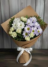 Букет цветов из:  Хризантемы и Розы #REPLACE_PRED# Варгаши