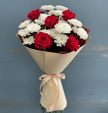 Букет цветов из:  Розы и Хризантемы #REPLACE_PRED# Варгаши