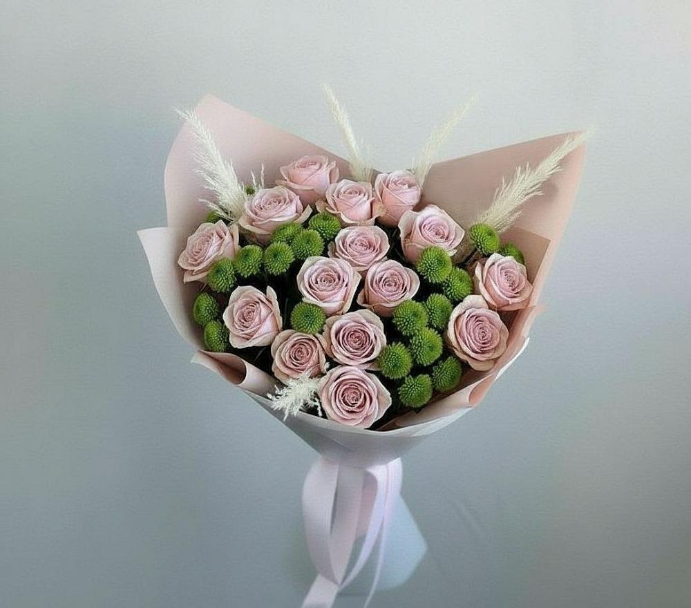 Букет цветов из: Розы и Хризантемы в Варгаши