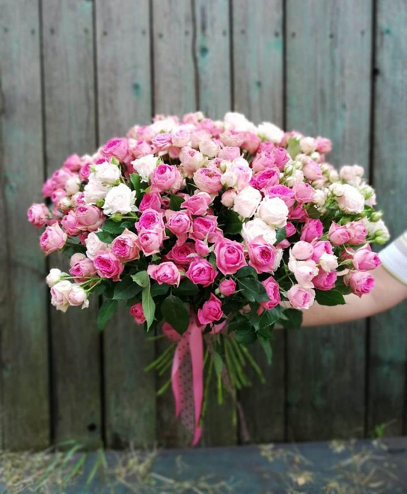 Букет Розовые кустовые розы Натали и Лав Лидия в Варгаши