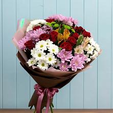 Букет цветов из:  Розы, Хризантемы и Альстромерии в Варгаши