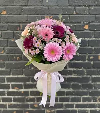 Букет цветов из:  Герберы и Хризантемы в Варгаши