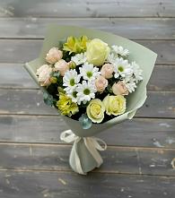 Букет цветов из:  Альстромерии, Розы и Хризантемы в Варгаши