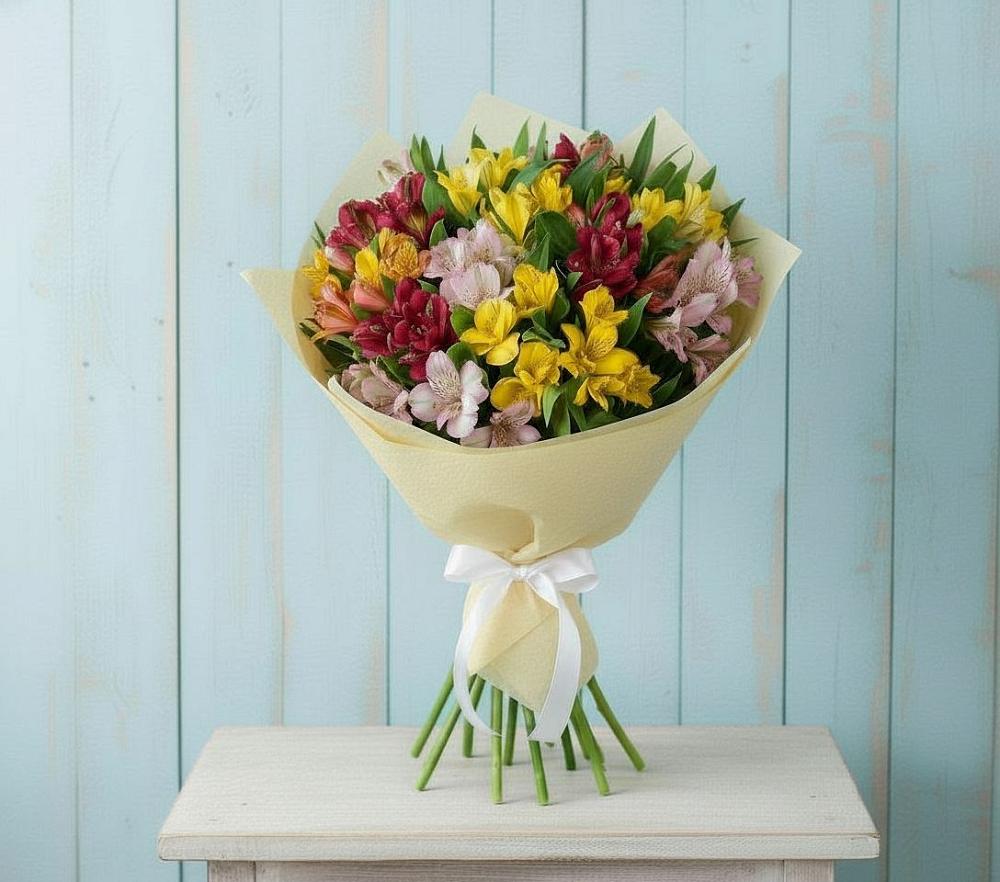 Букет цветов из: Альстромерии в Варгаши