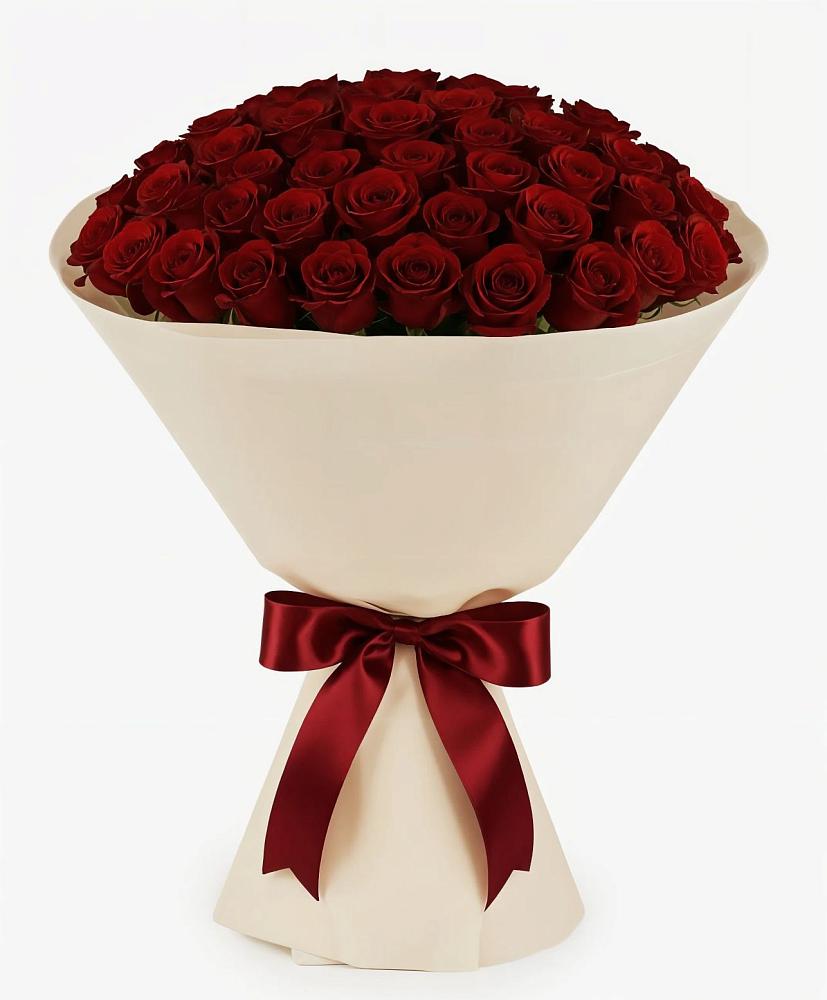 Букет 101 Бордовая роза Блэк Бакарра в Варгаши