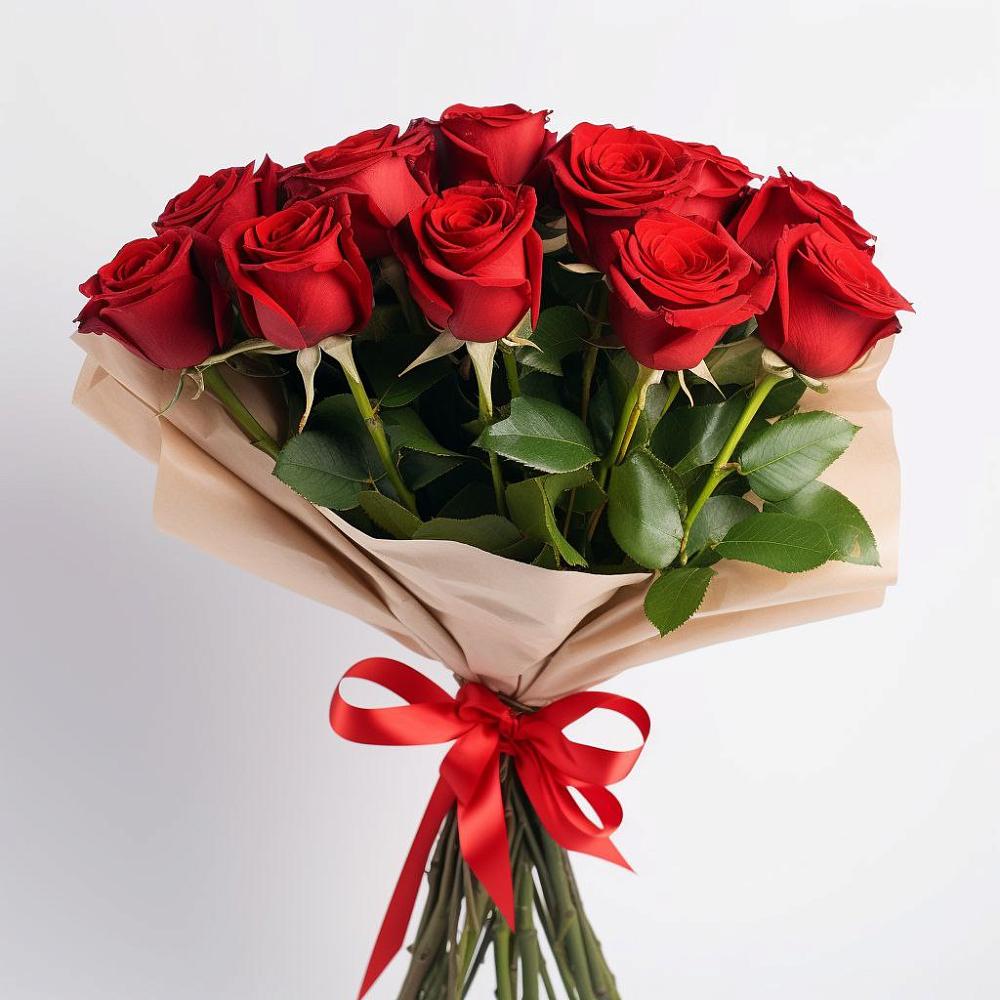 Букет 11 Красных роз Эдлесс Лав в Варгаши