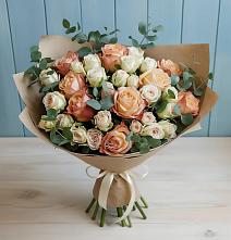 Букет цветов из:  Альстромерии и Розы #REPLACE_PRED# Варгаши